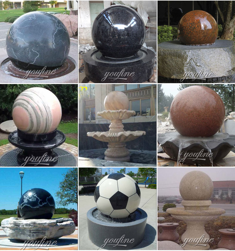 marble ball fountain designs