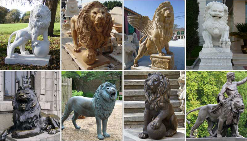 garden lion sculptures design