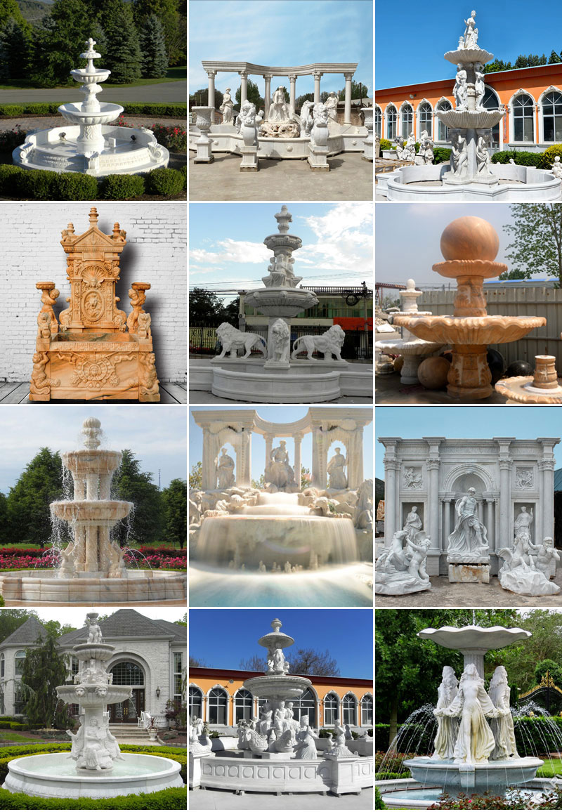 garden marble fountain