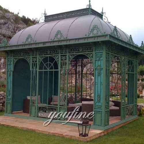 Hot selling Large outdoor metal 5×5 gazebo for garden