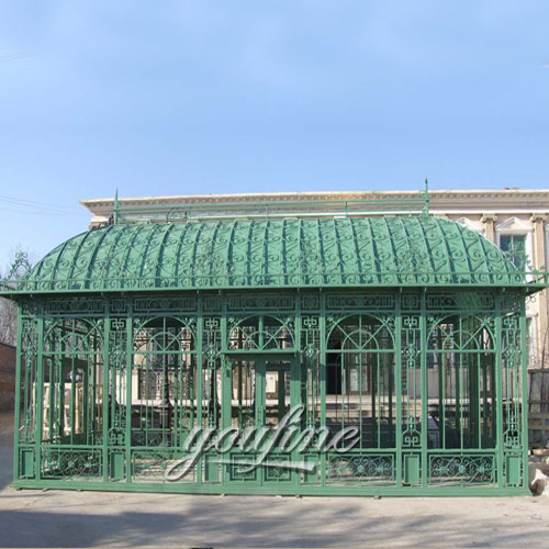 Buying large outdoor garden 12×18 metal steel green house with best price