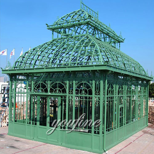 Outdoor large wrought iron 4×4 gazebo with best price