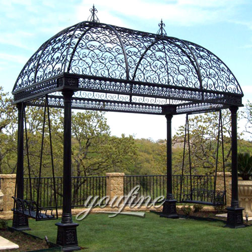 Outdoor large steel hardtop 8×8 gazebo with best price