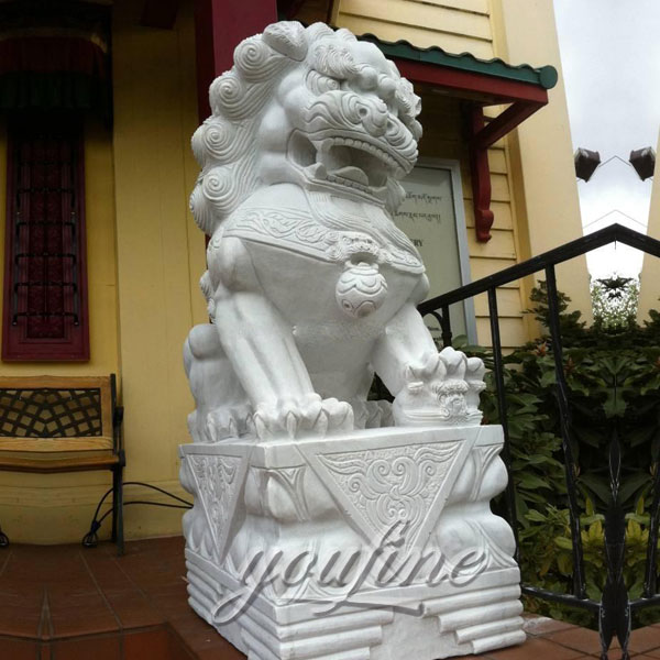 Where to buy Chinese foo dog garden ornaments marble statues